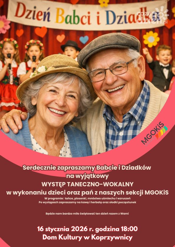 Dzień Babci i Dziadka w Koprzywnicy. Występy dzieci, młodzieży i nowej grupy artystycznej