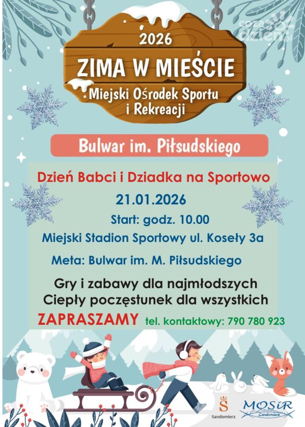 Z kijkami, uśmiechem i energią. Sportowy Dzień Babci i Dziadka w Sandomierzu