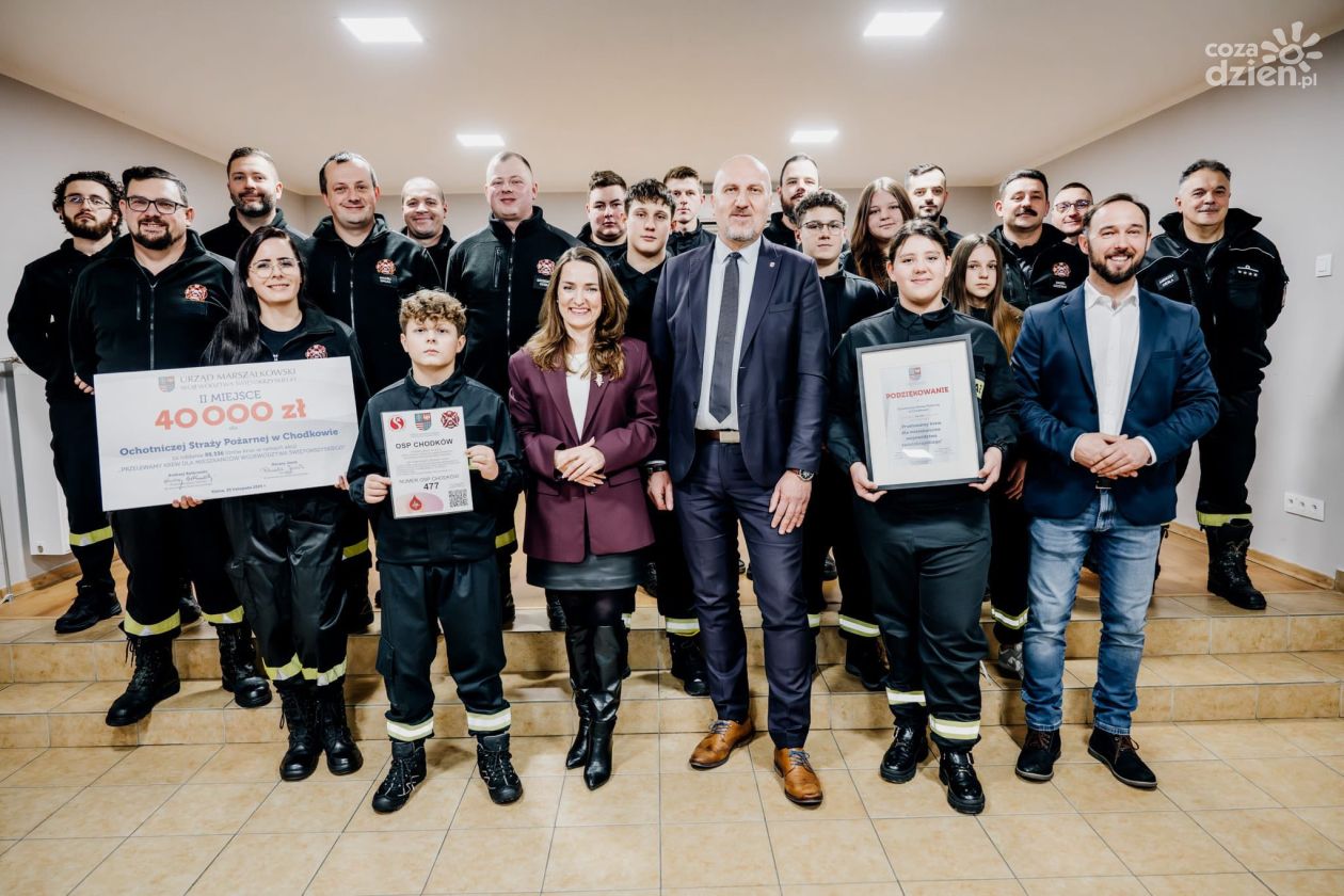 40 tysięcy złotych dla OSP Chodków. Krew, solidarność i realna pomoc