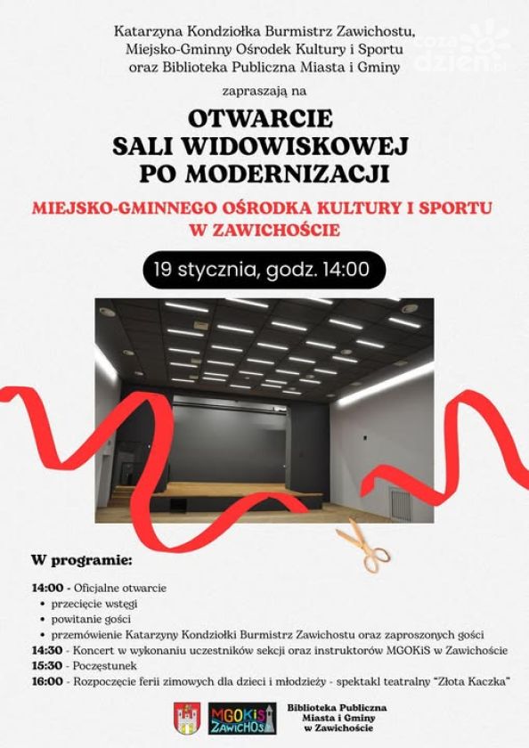 Otwarcie zmodernizowanej sali widowiskowej MGOKiS w Zawichoście