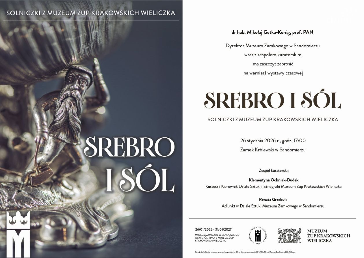 „Srebro i sól” – wyjątkowa wystawa solniczek w Muzeum Zamkowym w Sandomierzu