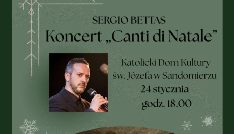 Włoski tenor Sergio Bettas wystąpi w Sandomierzu z koncertem „Canti di Natale”