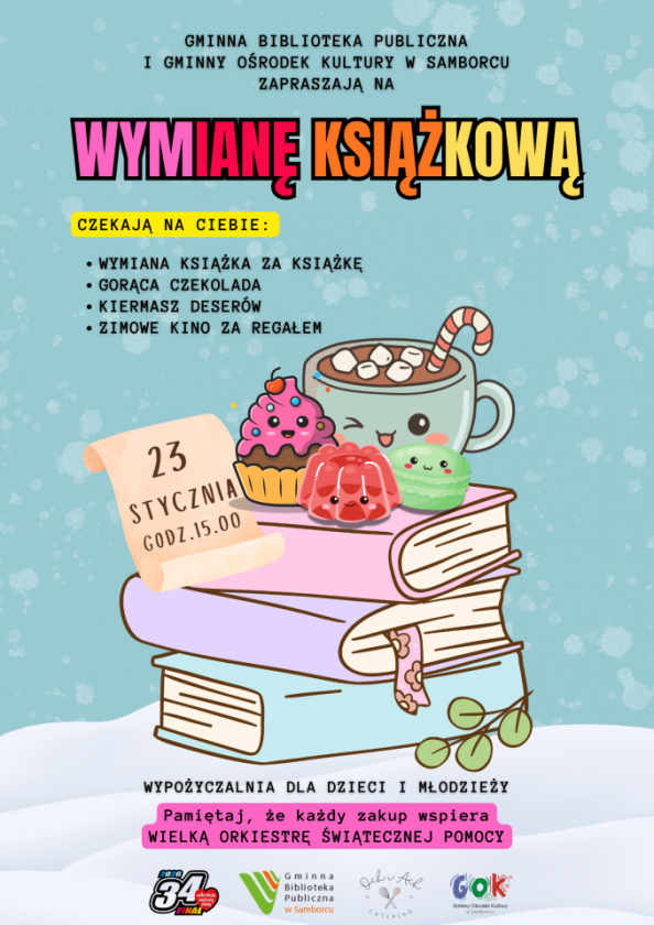 Z książką i gorącą czekoladą dla WOŚP. Wyjątkowe wydarzenie w Samborcu