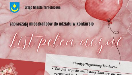 „List pełen uczuć” – walentynkowy konkurs literacki dla mieszkańców Tarnobrzega