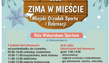MOSiR Sandomierz zaprasza na drugi tydzień ferii pełne sportu i zabawy