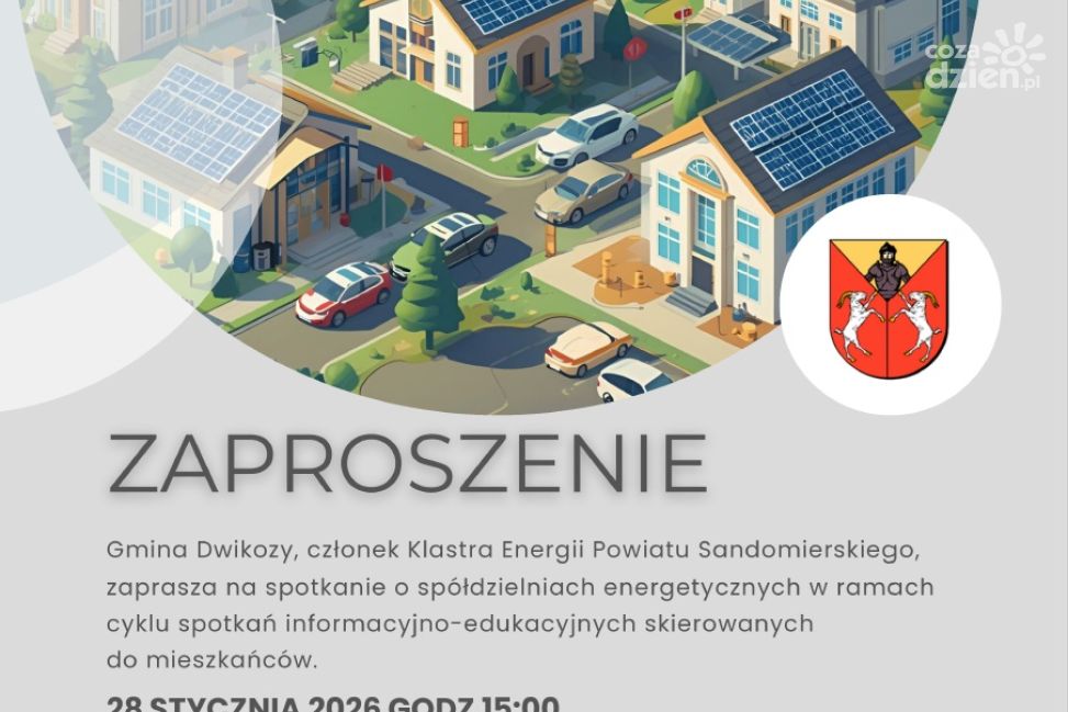 Spotkanie o spółdzielniach energetycznych i OZE w Dwikozach