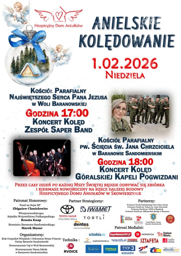 „Anielskie Kolędowanie” – kolędy dla Hospicyjnego Domu Aniołków