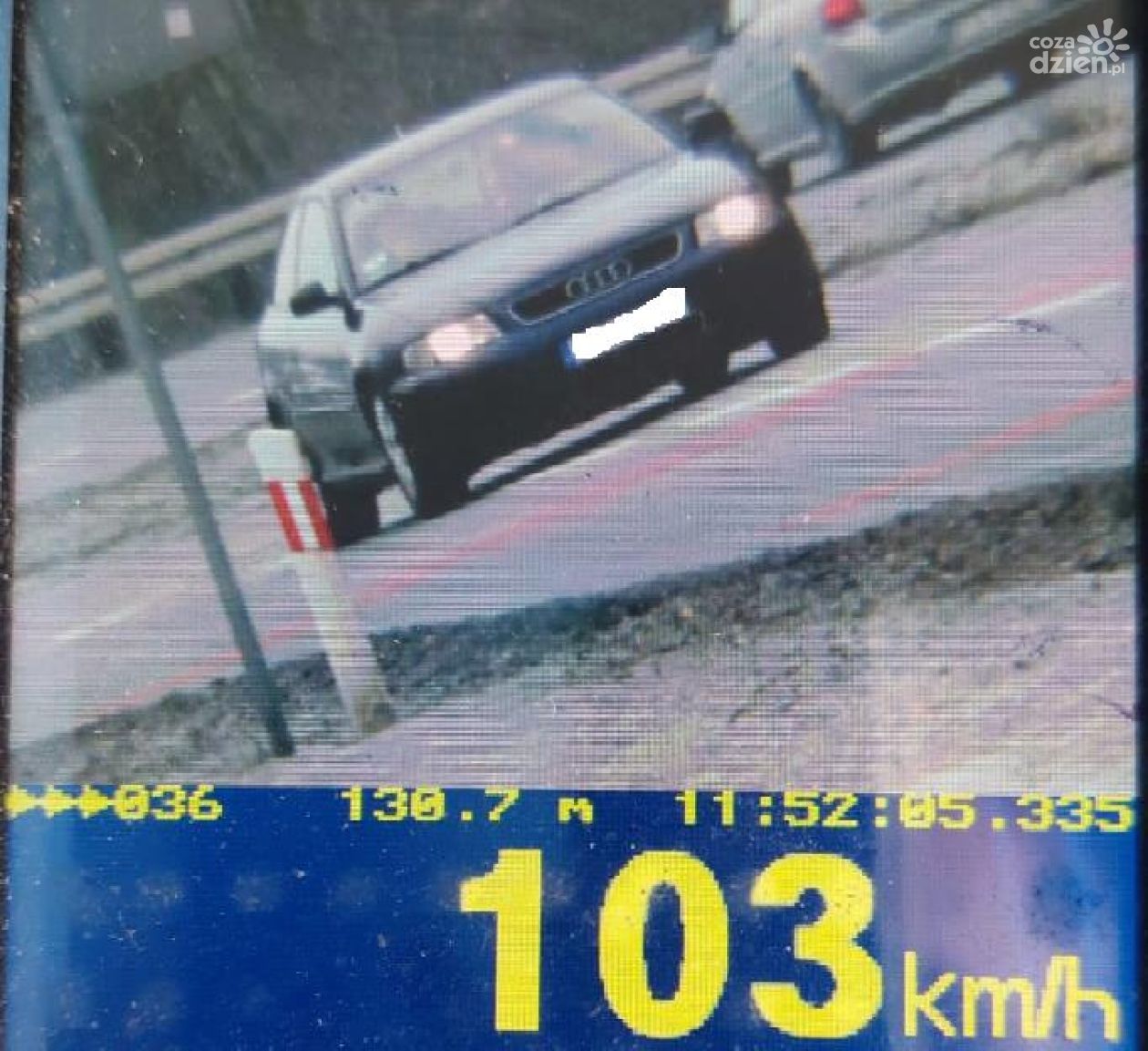 103 km/h w terenie zabudowanym. Kierująca straciła prawo jazdy