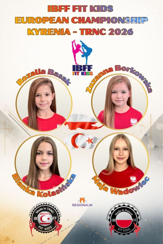 Młode zawodniczki z Sandomierza w barwach Team Poland. Przed nimi Mistrzostwa Europy IBFF Fit Kids