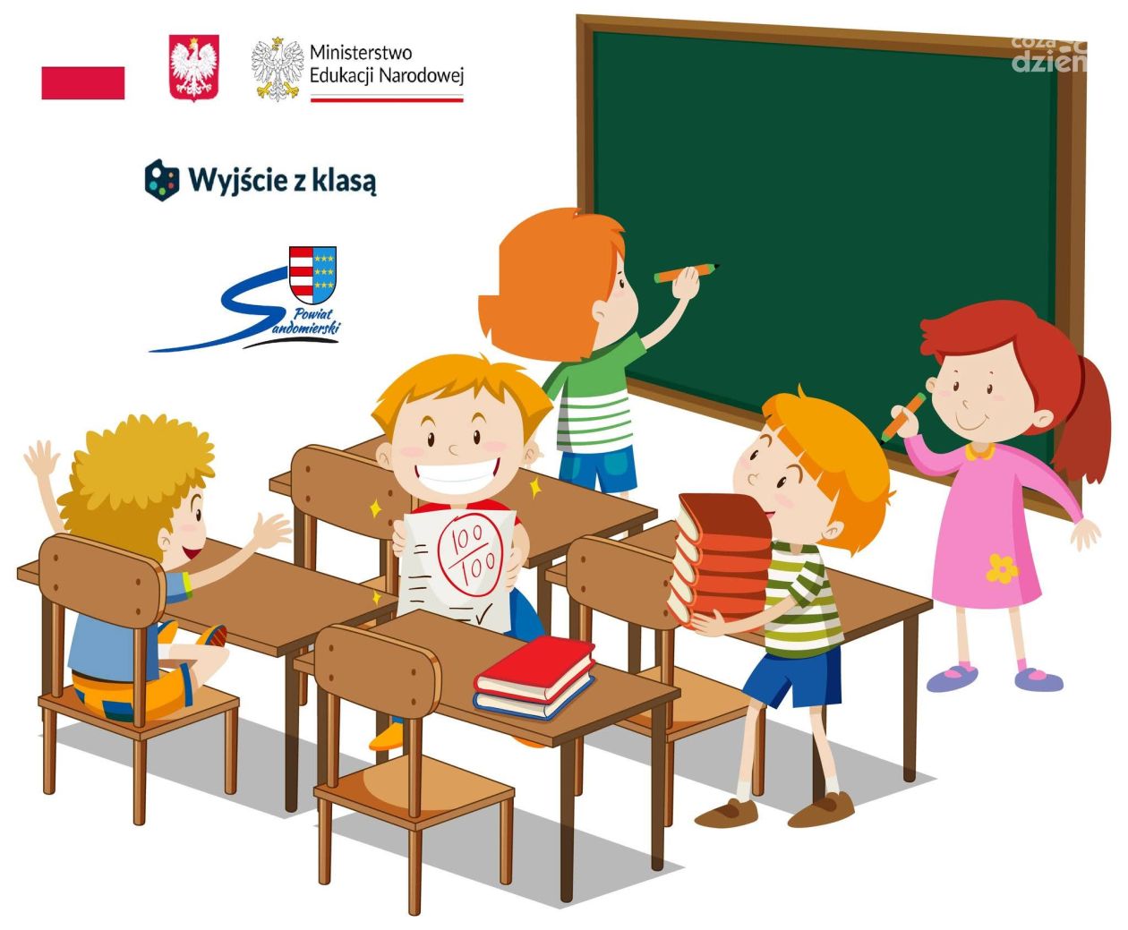 Podsumowanie przedsięwzięcia Ministra Edukacji „Wyjście z klasą” w powiecie sandomierskim