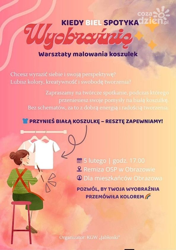 „Kiedy biel spotyka wyobraźnię”. Kreatywne warsztaty w Obrazowie