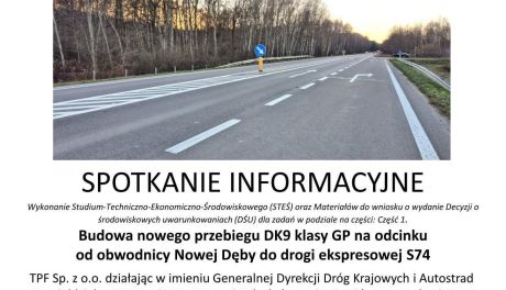 Nowy przebieg DK9. GDDKiA zaprasza mieszkańców gminy Łoniów na spotkanie informacyjne