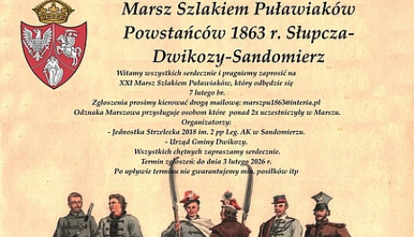 Marsz pamięci Powstańców Styczniowych w gminie Dwikozy. Program i tło historyczne