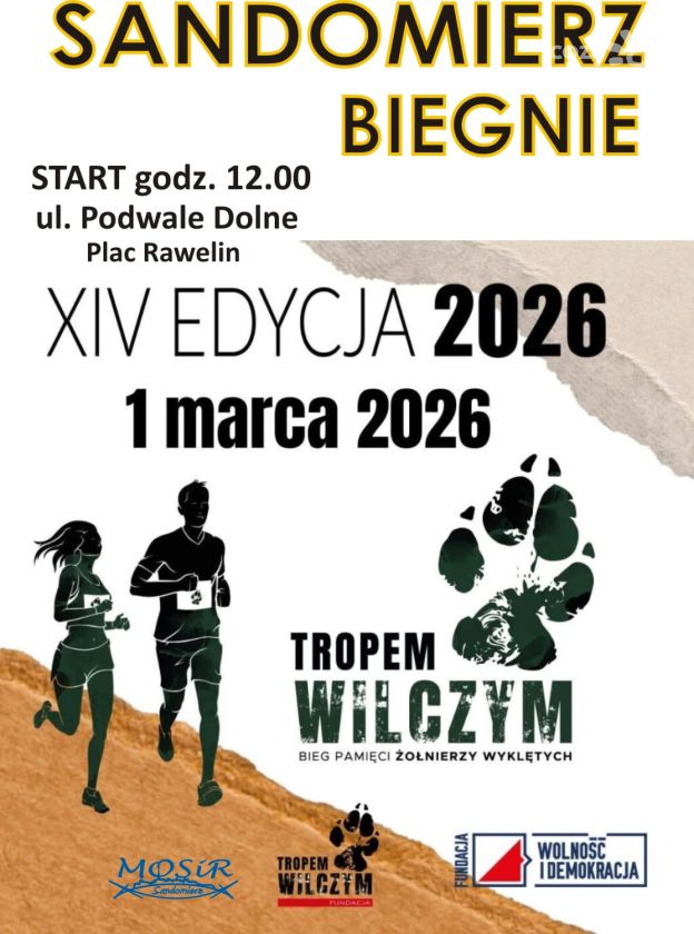 Sandomierz po raz XIV uczci pamięć Żołnierzy Wyklętych biegiem „Tropem Wilczym”