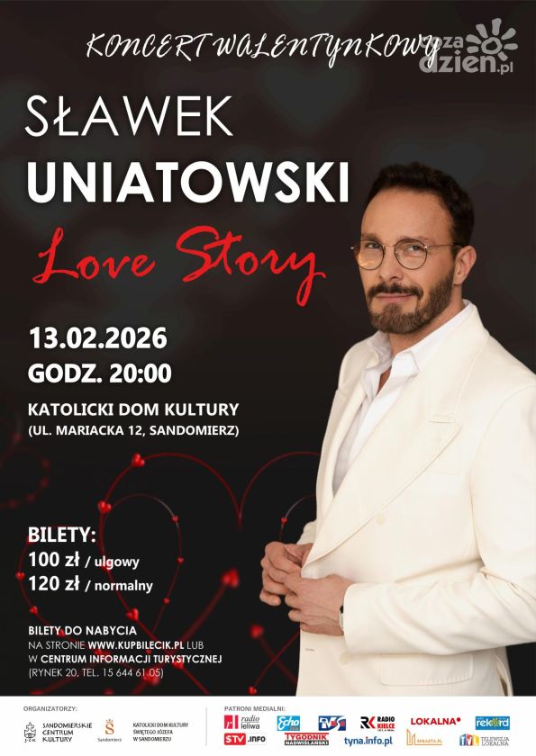 Walentynkowy wieczór z muzyką miłości. Sławek Uniatowski wystąpi w Sandomierzu