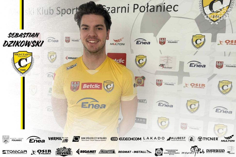 Sebastian Dzikowski nowym napastnikiem Czarnych Połaniec