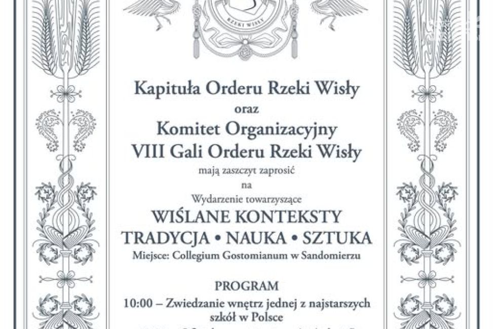 Niedzielne spotkania w Collegium Gostomianum po Gali Orderu Rzeki Wisły