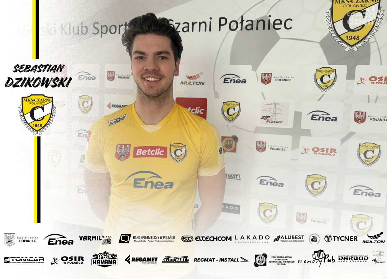 Sebastian Dzikowski nowym napastnikiem Czarnych Połaniec