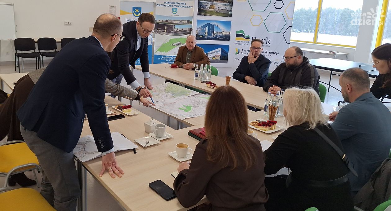 Tarnobrzeg planuje kolejne tereny inwestycyjne. Strategiczne rozmowy w Parku Przemysłowo-Technologicznym