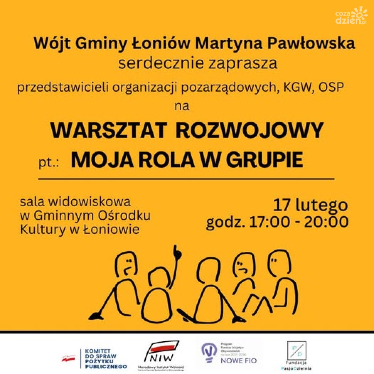 Warsztaty dla organizacji pozarządowych w Łoniowie. Tematem rola w zespole