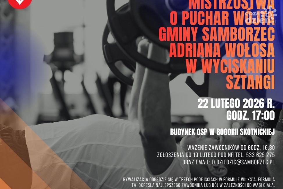 Mistrzostwa wyciskania sztangi w Bogorii Skotnickiej!