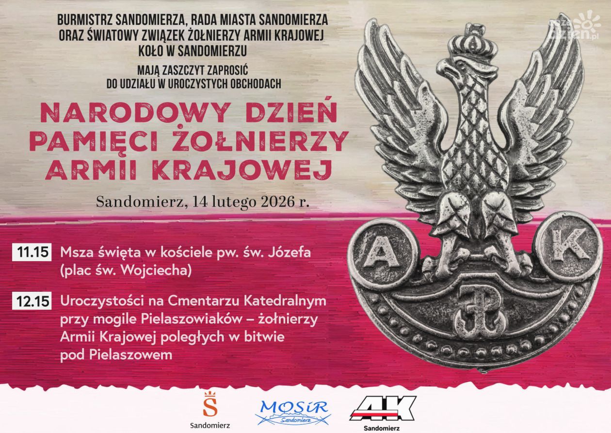 Sandomierz uczci żołnierzy Armii Krajowej. Uroczystości 14 lutego