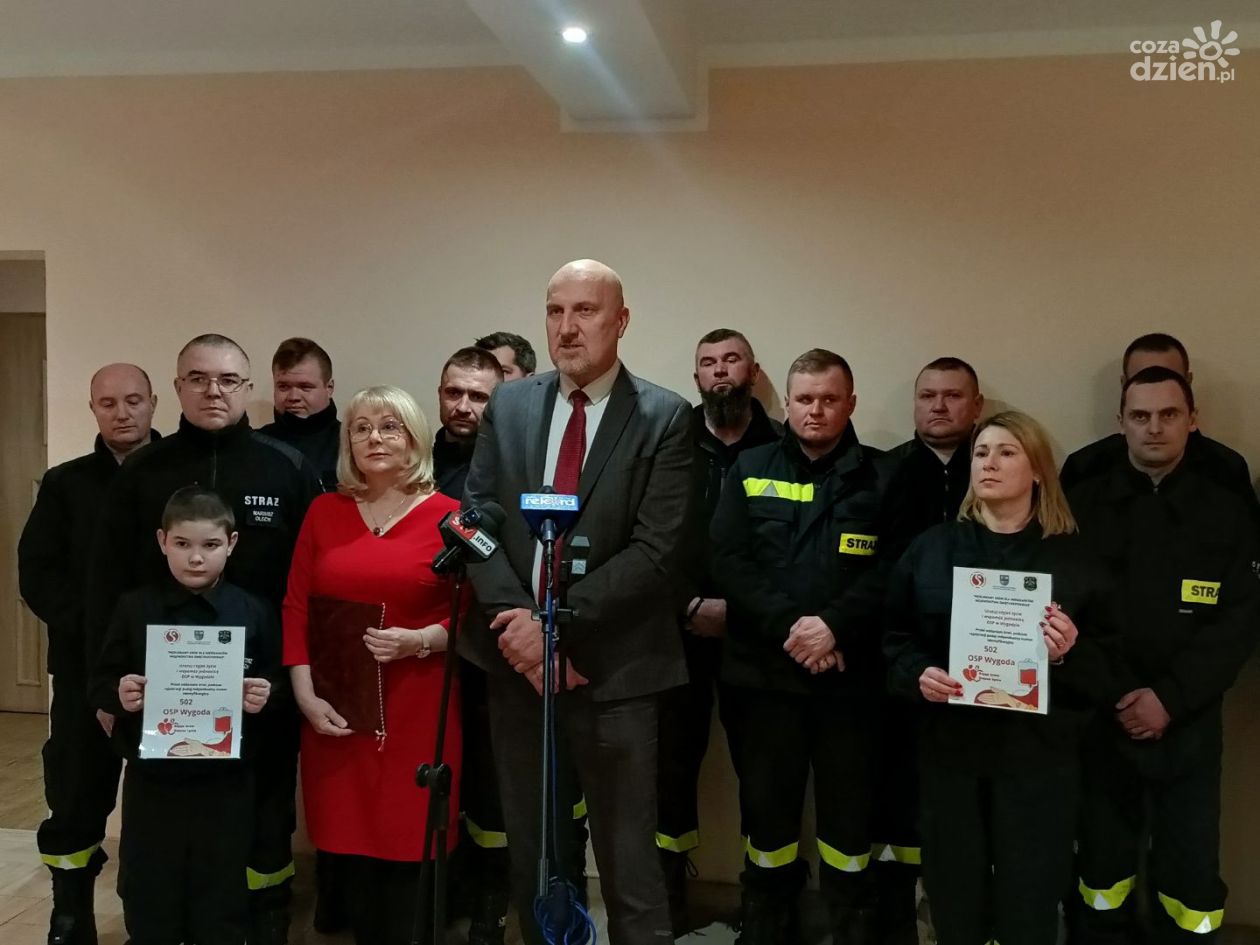 Strażacy z OSP Wygoda zachęcają do oddawania krwi