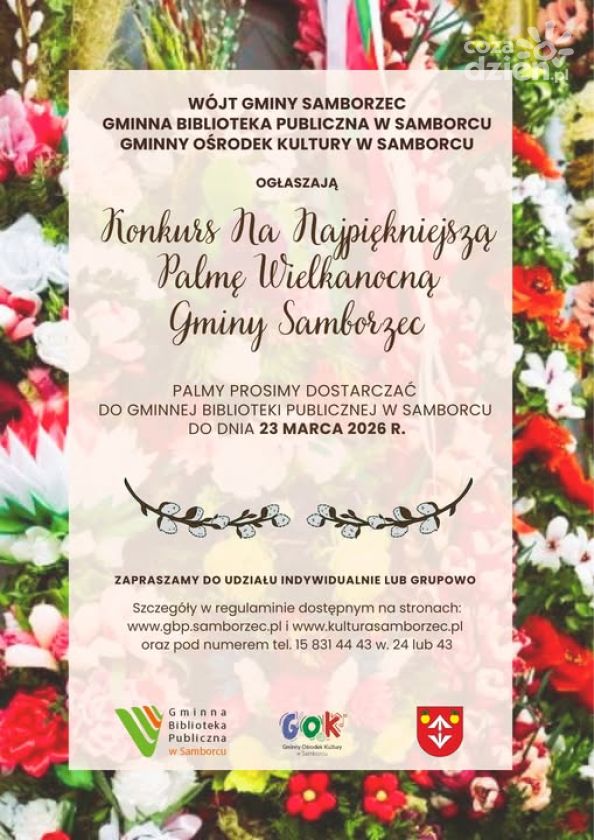 Konkurs na najpiękniejszą palmę wielkanocną w gminie Samborzec