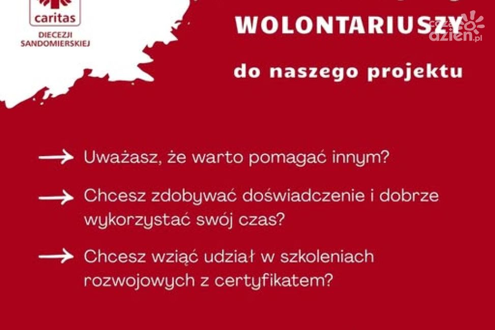 Caritas w Sandomierzu szuka wolontariuszy do akcji „Tak. Pomagam!”