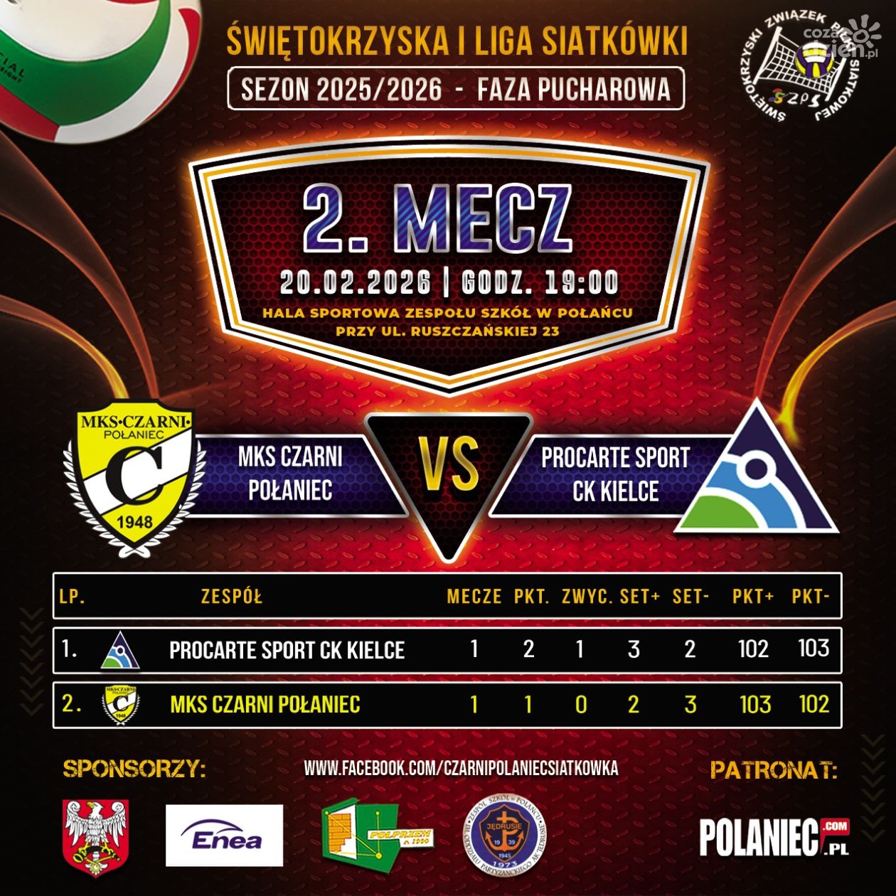 Piątek pod napięciem. Siatkarze Czarnych Połaniec walczą dalej w pucharze