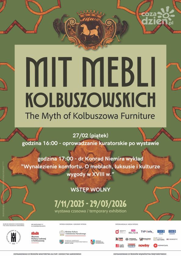 „Mit mebli kolbuszowskich” – wystawa i wykład w Muzeum Zamkowym w Sandomierzu