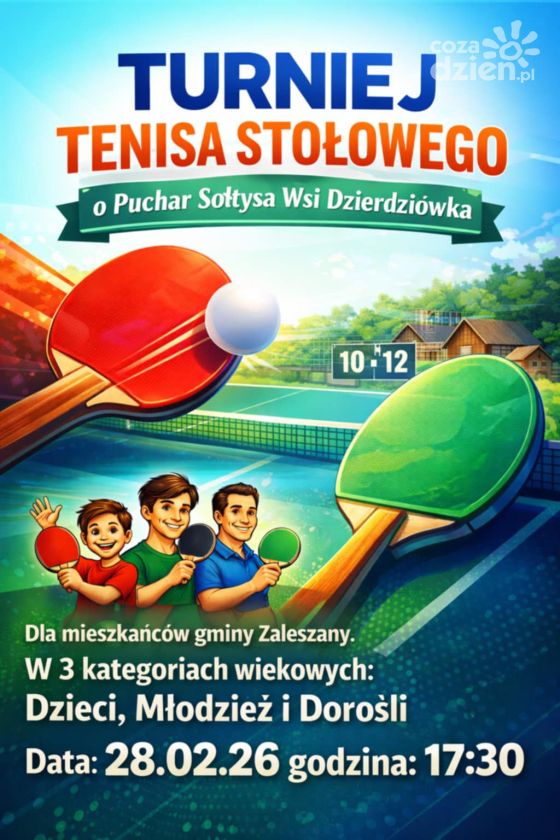 Tenisowe emocje w Dzierdziówce. Turniej o Puchar Sołtysa już 28 lutego