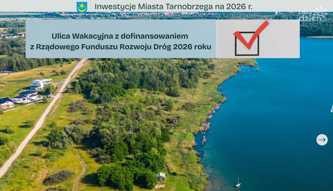 Ponad 8 mln zł na budowę ul. Wakacyjnej w Tarnobrzegu. Inwestycja ruszy w 2026 roku