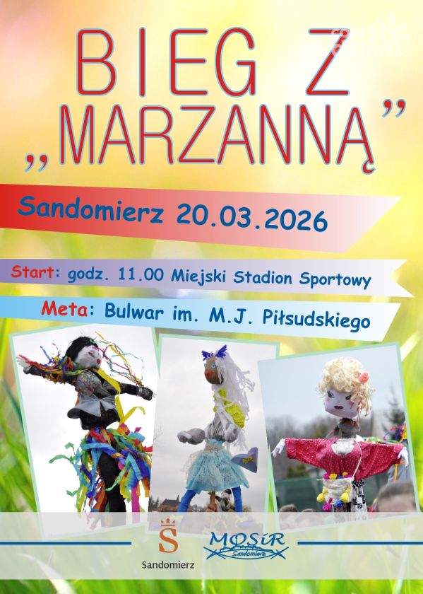 Bieg z Marzanną w Sandomierzu. Uczniowie na sportowo pożegnają zimę