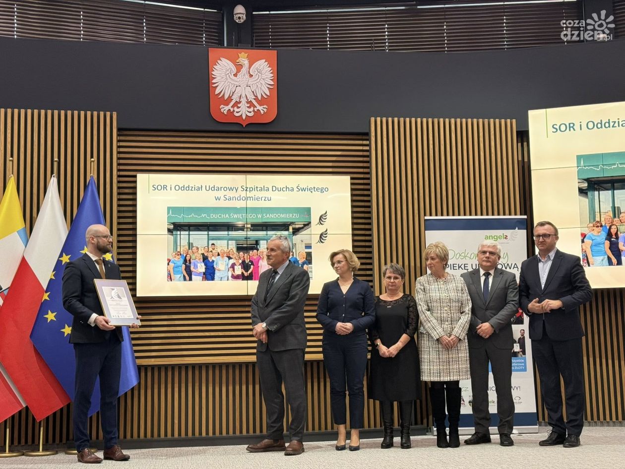 Świętokrzyskie liderem w opiece udarowej. Szpital Sandomierz z Diamentowym Certyfikatem ESO