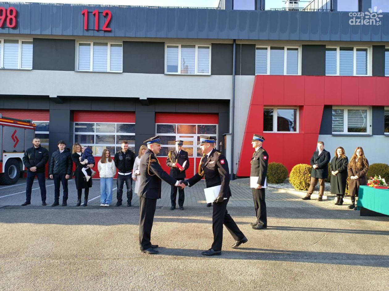 Uroczyste pożegnanie oficerów PSP w Sandomierzu. „To była druga rodzina”