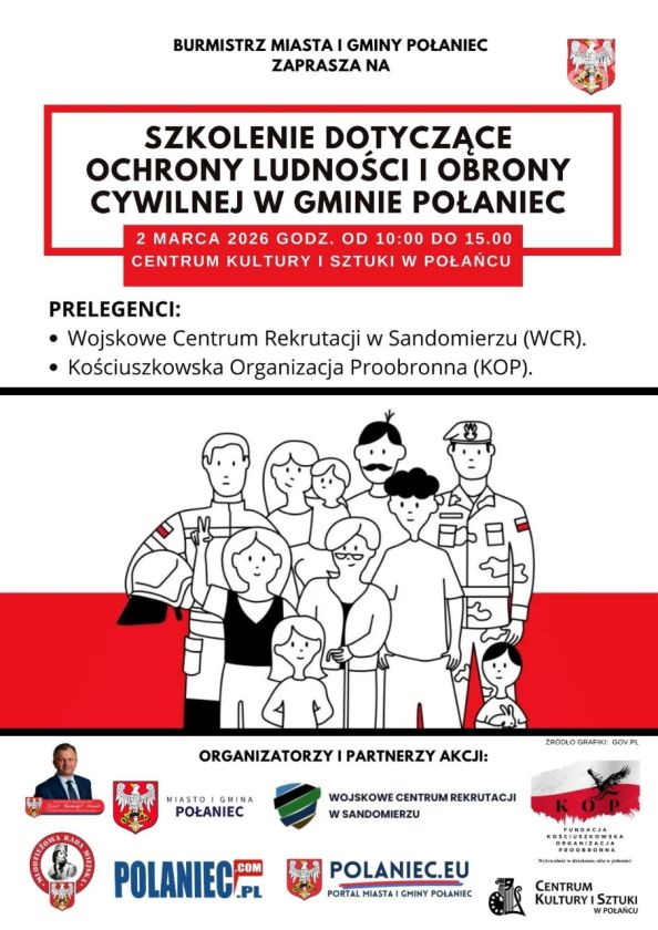 Szkolenie z zakresu ochrony ludności i obrony cywilnej w Połańcu