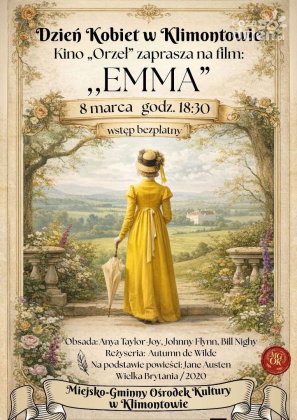 Bezpłatny seans „Emmy” z okazji Dnia Kobiet w Klimontowie