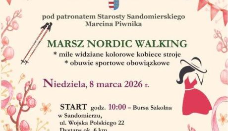 Sandomierz świętuje Dzień Kobiet na sportowo – przed uczestniczkami marsz nordic walking w sercu miasta