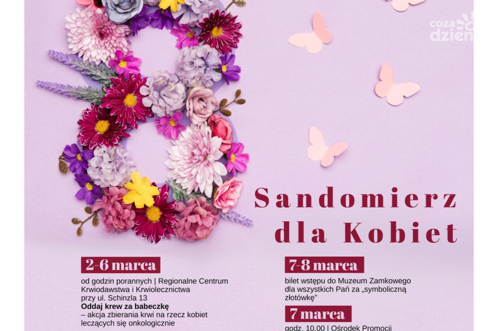 Sandomierz świętuje Dzień Kobiet. Koncert, warsztaty i ognisko w weekend