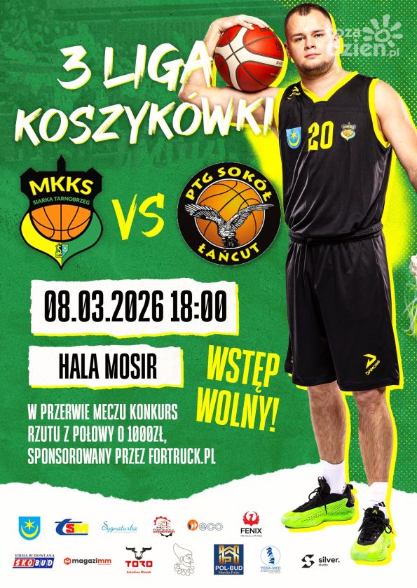 Koszykarze Siarki wracają do gry w Tarnobrzegu. Lider podejmie Sokół Łańcut