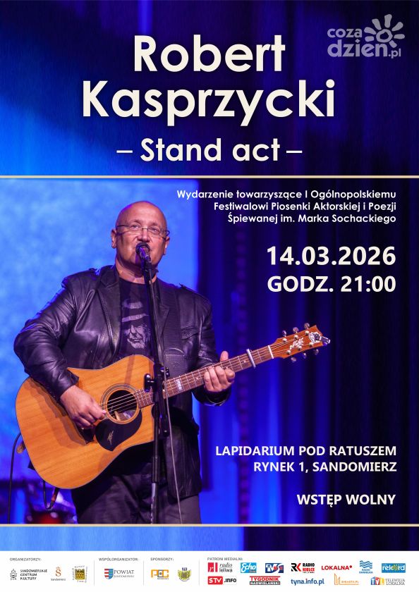 Robert Kasprzycki ponownie w Sandomierzu – recital w ramach Festiwalu im. Marka Sochackiego