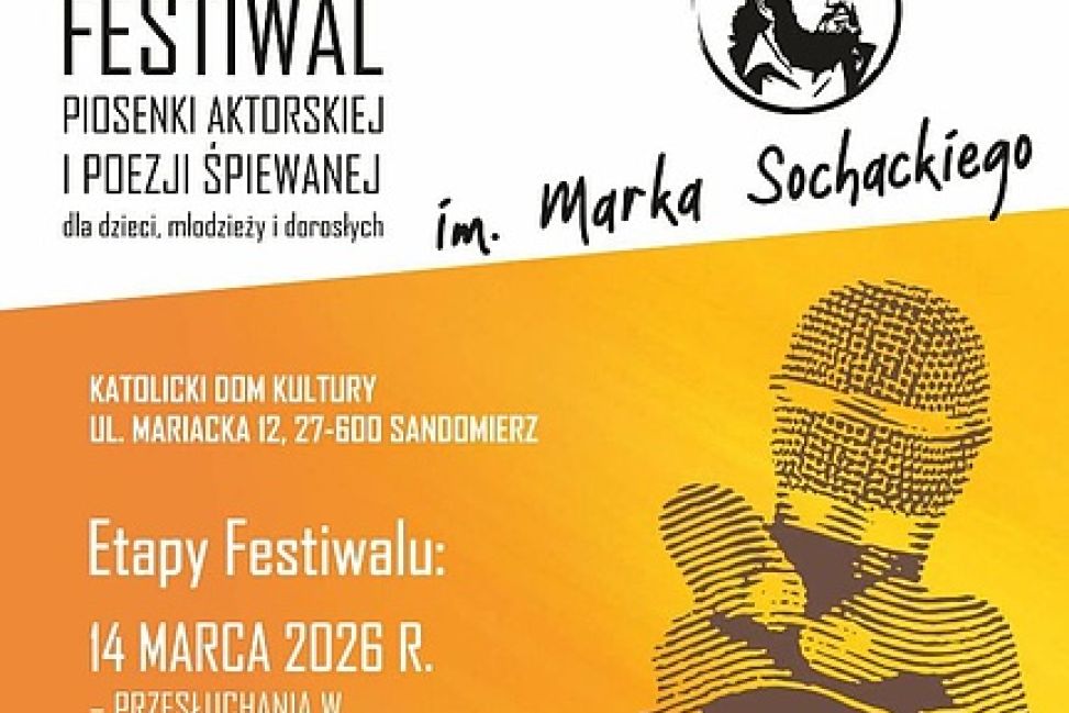 Rozpoczął się festiwal piosenki aktorskiej im. Marka Sochackiego w Sandomierzu