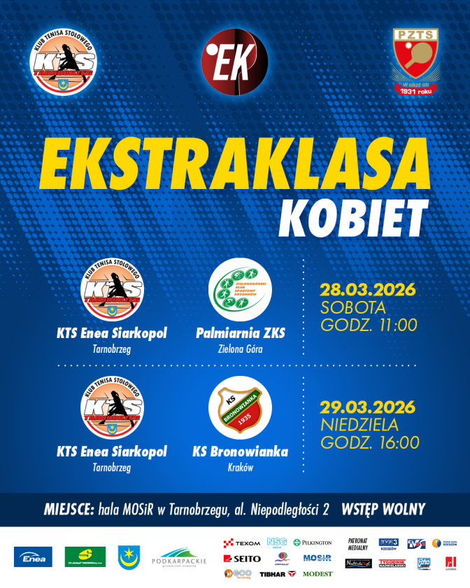 Podwójne starcie w Ekstraklasie Kobiet. Tenisowy weekend w Tarnobrzegu