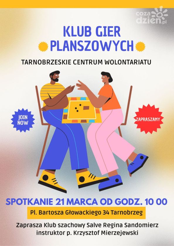 Klub Gier Planszowych w Tarnobrzegu zaprasza na spotkanie