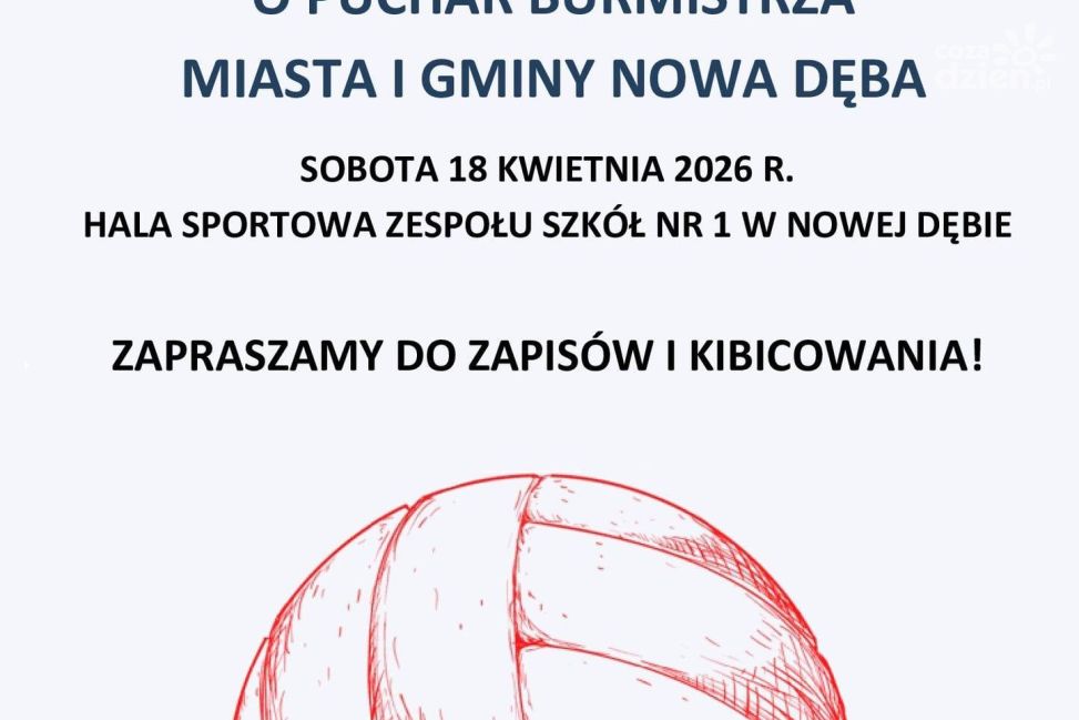 Siatkarski turniej w Nowej Dębie. Zawodnicy powalczą o puchar burmistrza