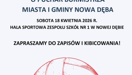 Siatkarski turniej w Nowej Dębie. Zawodnicy powalczą o puchar burmistrza