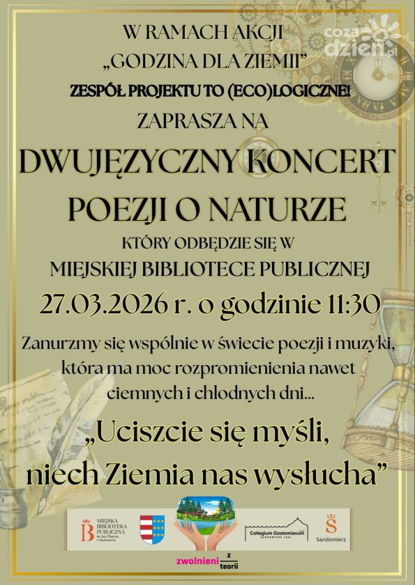 Dwujęzyczny koncert poezji o naturze w Sandomierzu