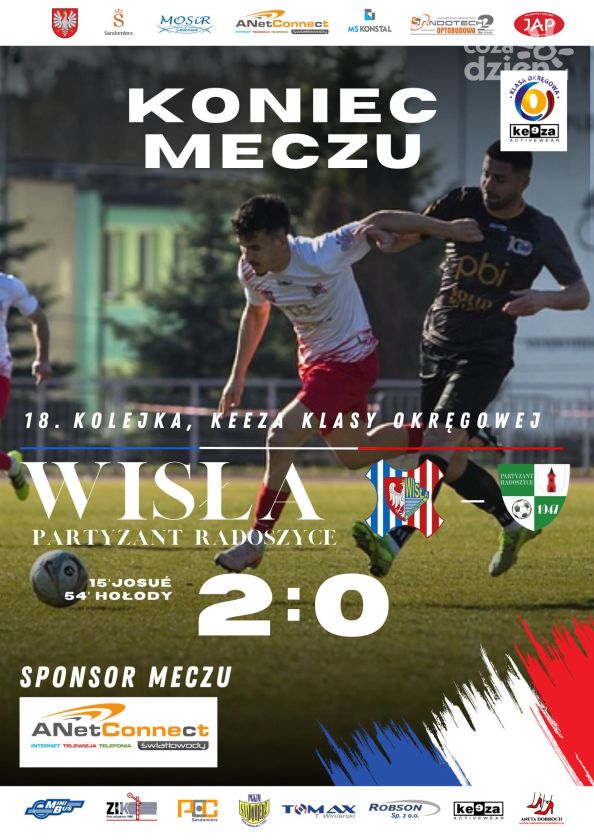 Przełamanie Wisły Sandomierz. Pewne zwycięstwo i wyjście ze strefy spadkowej.