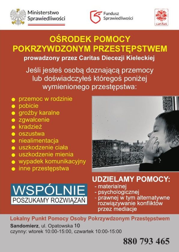 Nowy punkt pomocy dla osób pokrzywdzonych przestępstwem w Sandomierzu